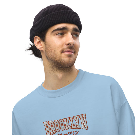 Japanese "Brooklyn" Embroidered Sweatshirt