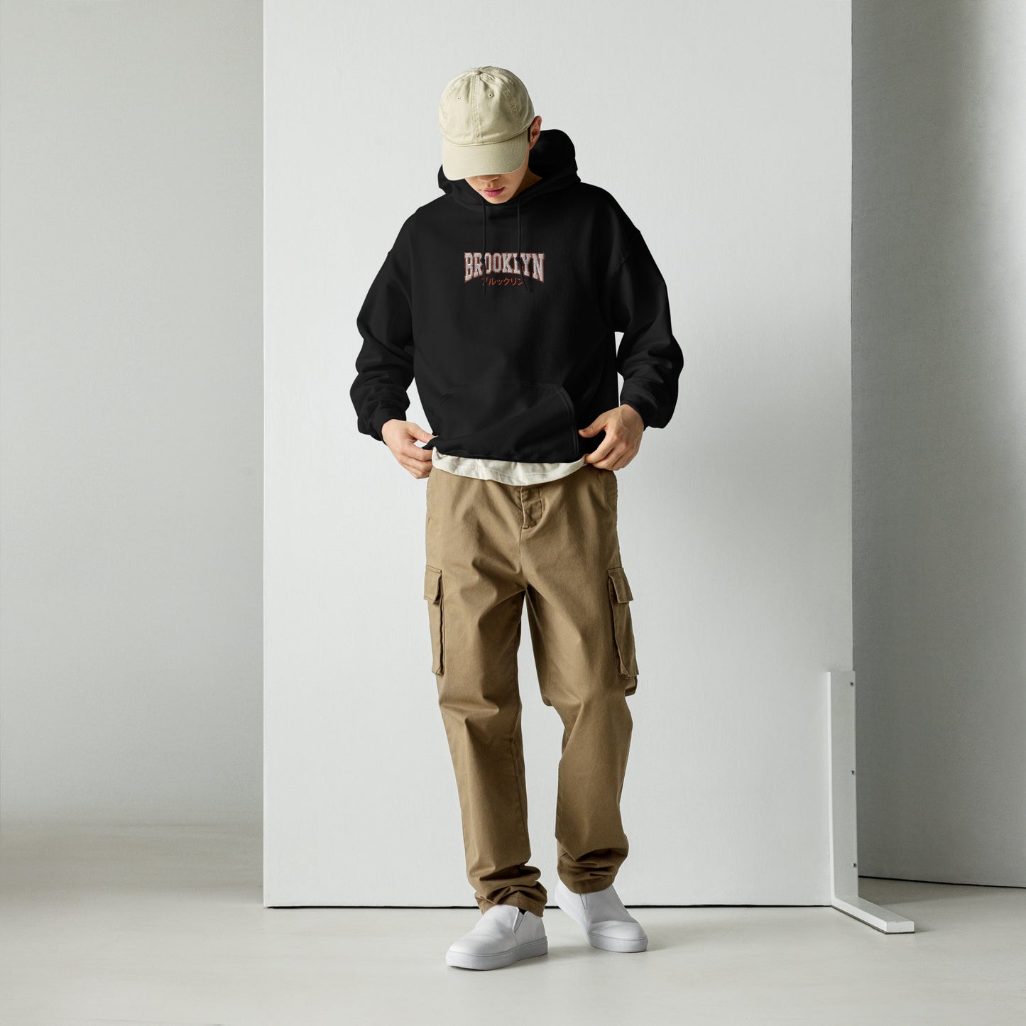 Japanese "Brooklyn" Embroidered Hoodie