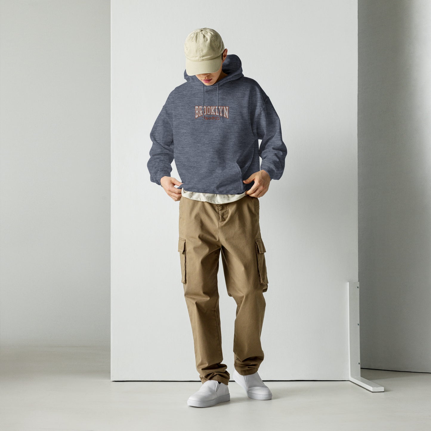 Japanese "Brooklyn" Embroidered Hoodie