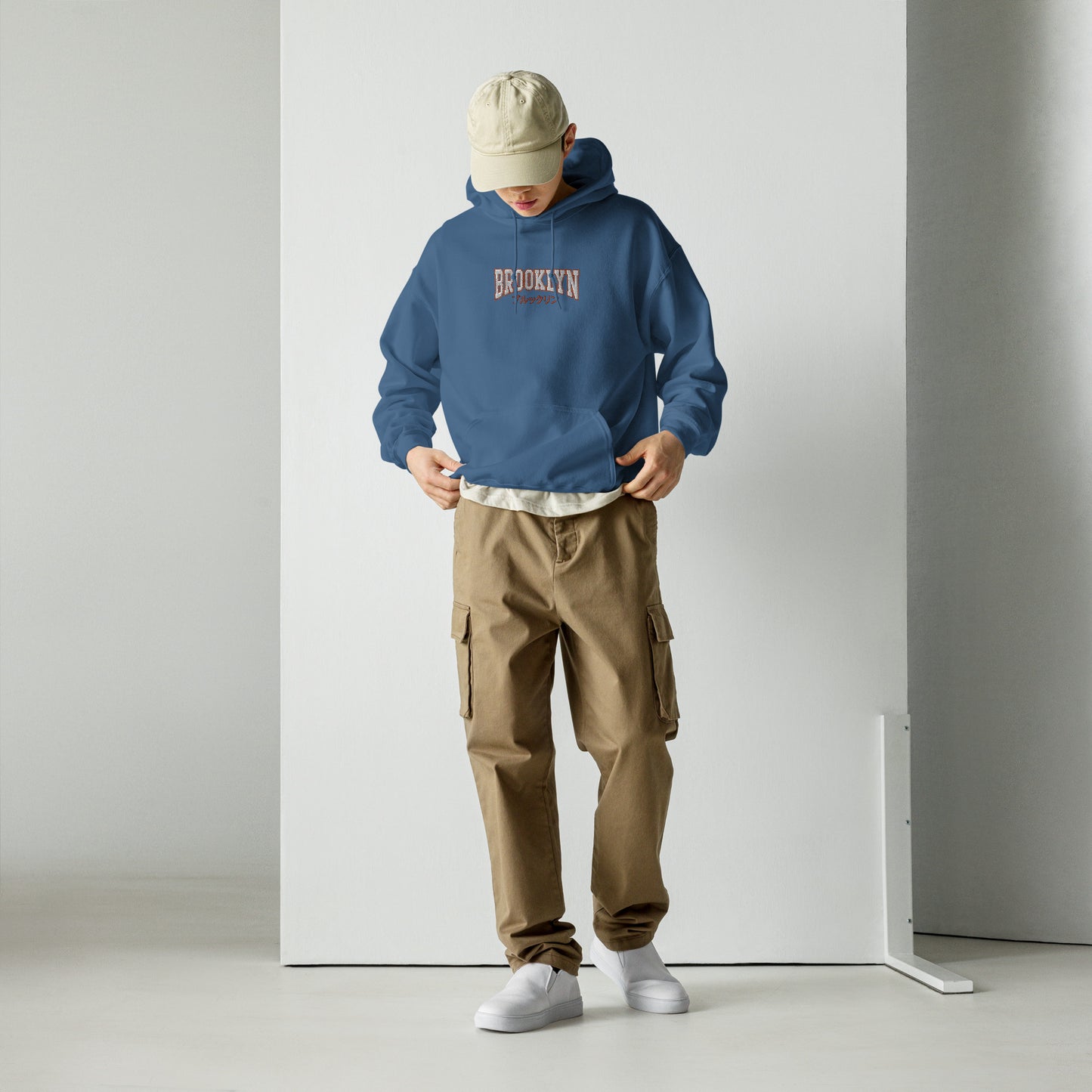 Japanese "Brooklyn" Embroidered Hoodie