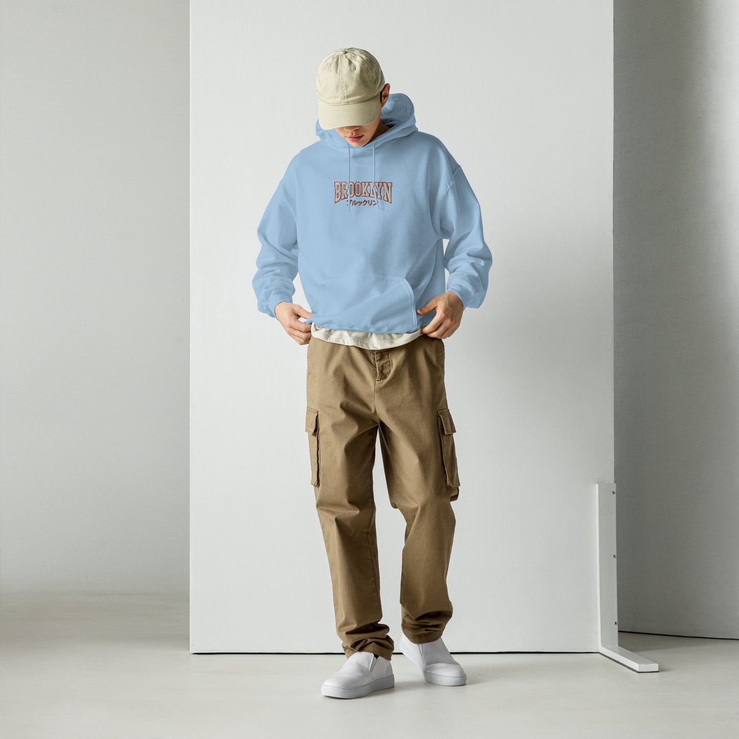 Japanese "Brooklyn" Embroidered Hoodie