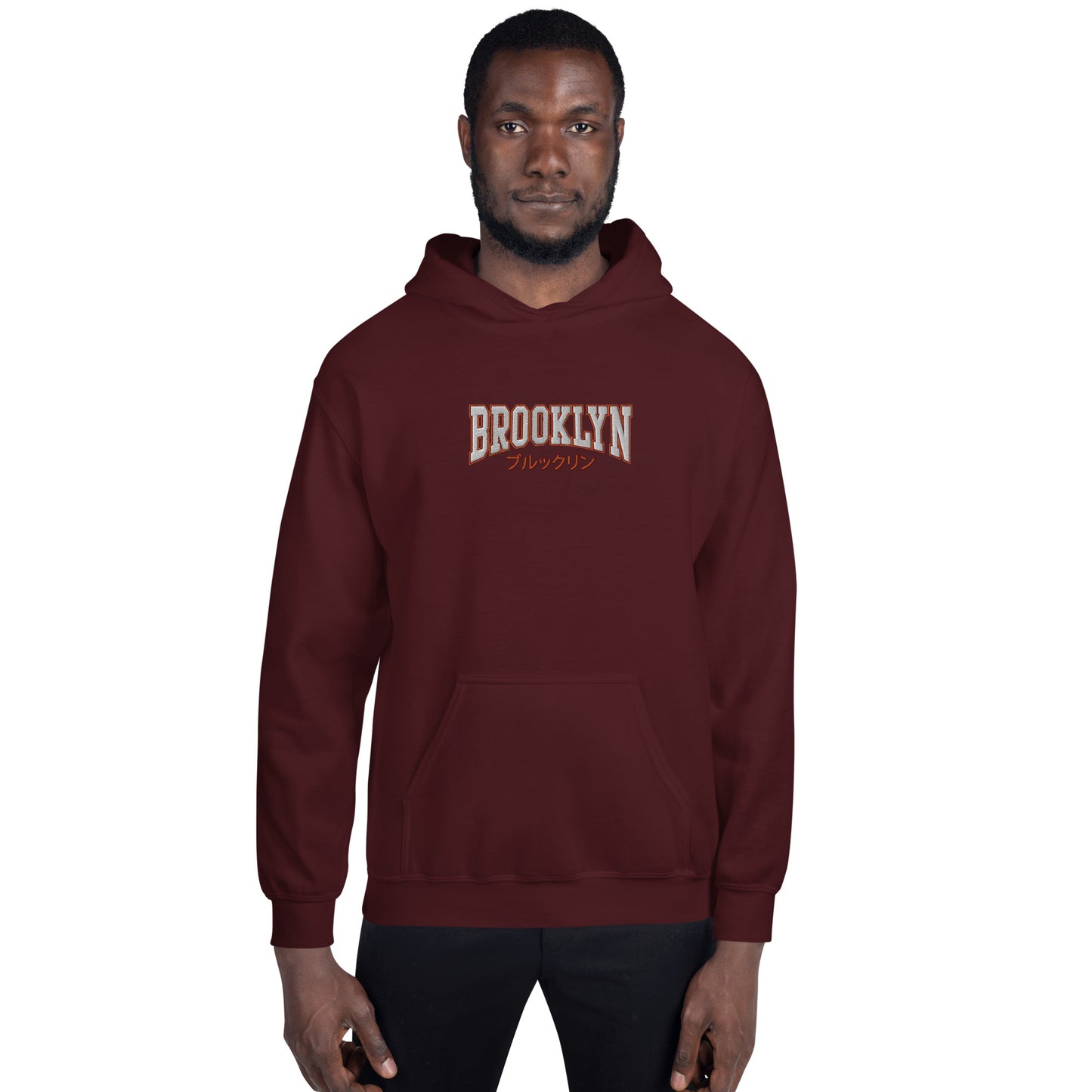 Japanese "Brooklyn" Embroidered Hoodie