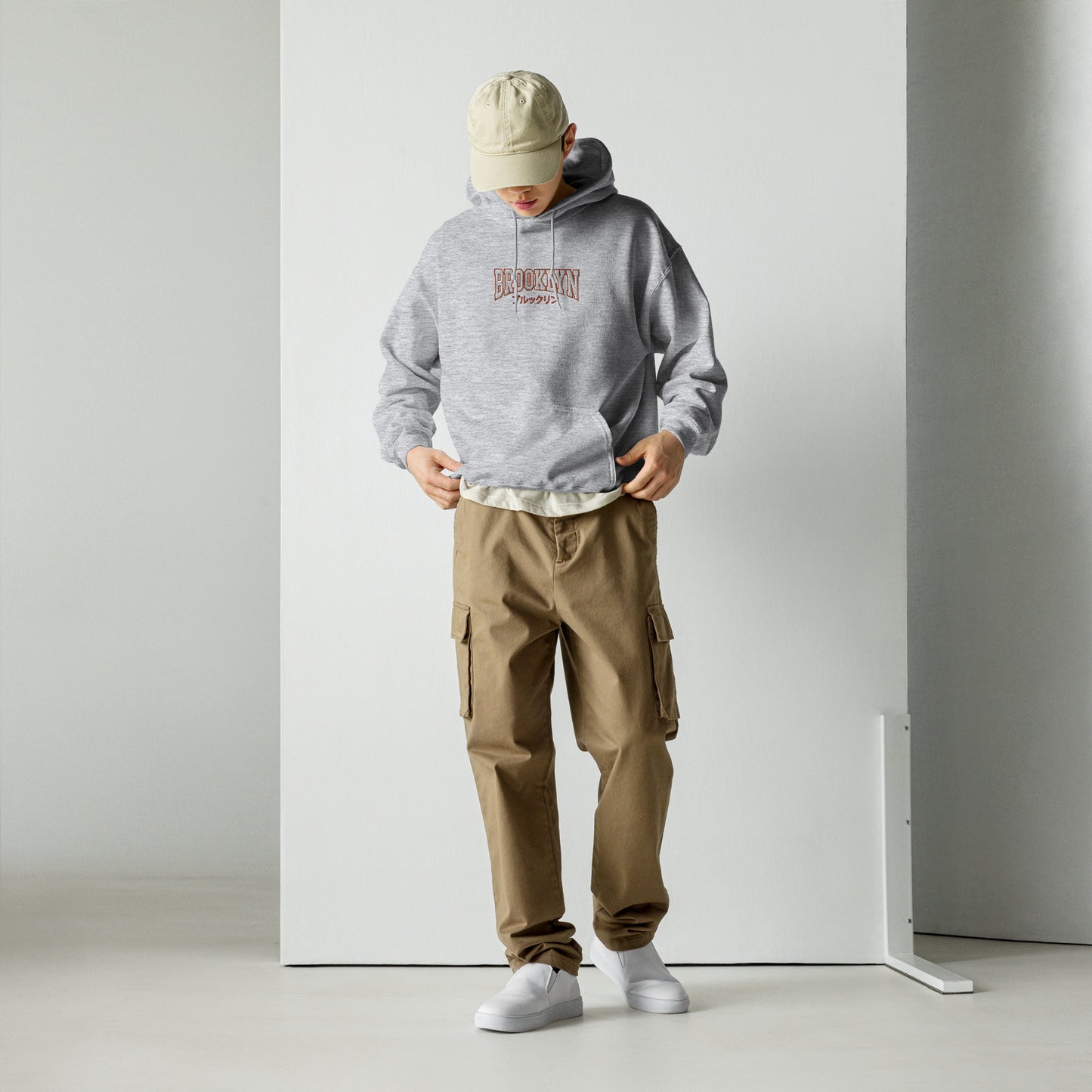 Japanese "Brooklyn" Embroidered Hoodie