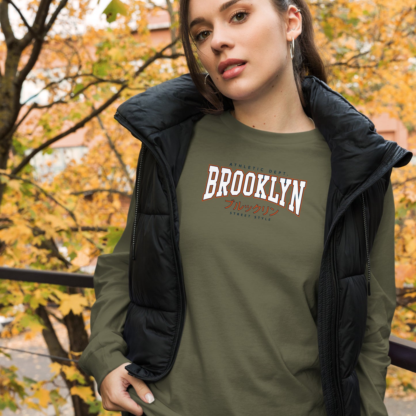 Japanese "Brooklyn Street Style Long Sleeve Tee